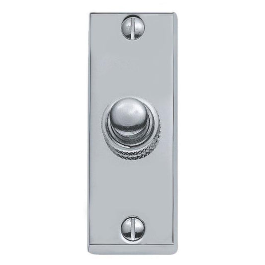 Oblong Bell Push 75 x 25 mm Available In Various Finishes