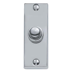 Oblong Bell Push 75 x 25 mm Available In Various Finishes