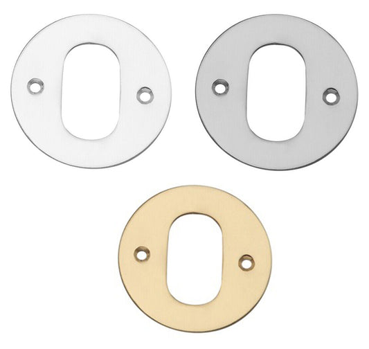 Face Fix Round Escutcheon - Oval Profile -50mm - EUROART UK