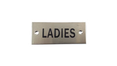 SILVER STAINLESS STEEL LADIES GENTS UNISEX WC TOILETS BATHROOM DOOR SIGNS NOTICE