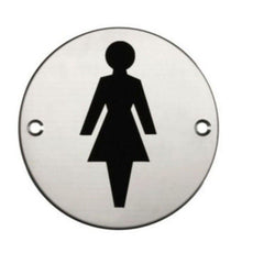 SILVER STAINLESS STEEL LADIES GENTS UNISEX WC TOILETS BATHROOM DOOR SIGNS NOTICE