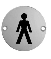SILVER STAINLESS STEEL LADIES GENTS UNISEX WC TOILETS BATHROOM DOOR SIGNS NOTICE