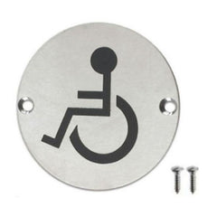 SILVER STAINLESS STEEL LADIES GENTS UNISEX WC TOILETS BATHROOM DOOR SIGNS NOTICE