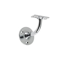 Heavy Handrail Bracket In Polished Chrome, Polished Brass & Satin Chrome (64mm)