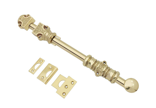 matching to Espagnolette bolt : solid brass rice polished lacquered surface sliding