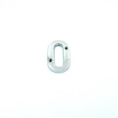 House door numerals numbers - numbers : 0 - 9 in polished chrome finish - 50 mm