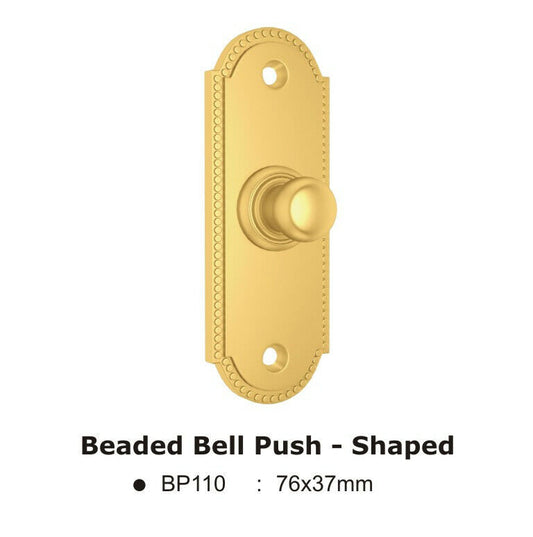 Beaded Bell Push-Shaped