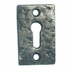 Handforged iron traditional pewter door keyhole escutcheons lock cover