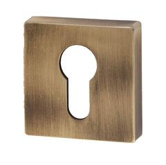 Turkish design luxury square euro profile keyhole cover escutcheon in multiple