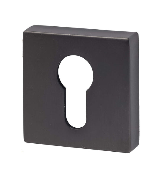 Turkish design luxury square euro profile keyhole cover escutcheon (antrasit)