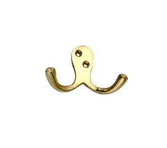 Robe coat hat door hook double/twin hanging towel gown bathroom bedroom hook