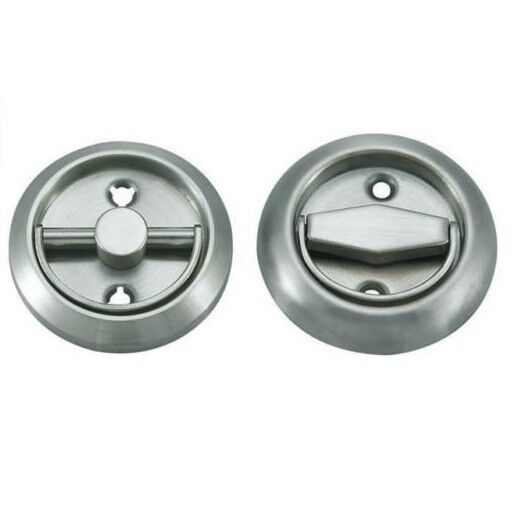 Round Flush PULL recessed grab door pull handle sliding door IN SSS