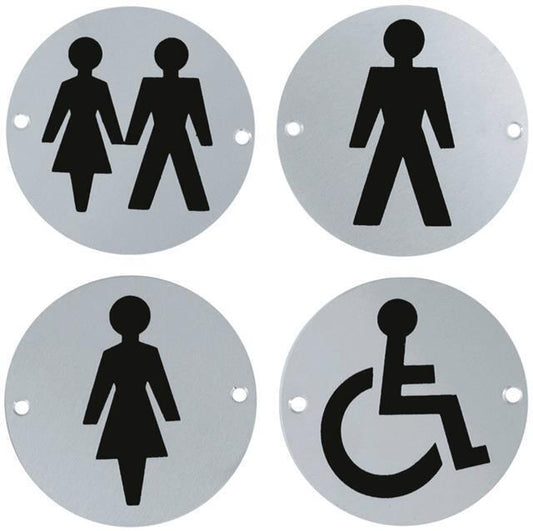 Disabled symbol Toilet sign / door signs unisex male female disabled symbol -SSS