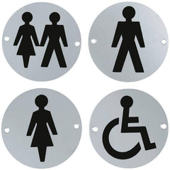 Disabled symbol Toilet sign / door signs unisex male female disabled symbol -SSS