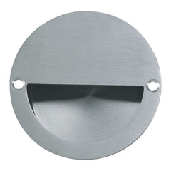 Flush Pull for Sliding Door in Satin Finish Circular Oval Rectangular Recessed