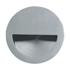 Flush Pull for Sliding Door in Satin Finish Circular Oval Rectangular Recessed