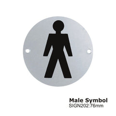 Disabled symbol Toilet sign / door signs unisex male female disabled symbol -SSS