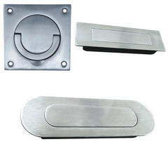 Square flush ring pull for sliding doors Cabinet/cupboard squash court drawer