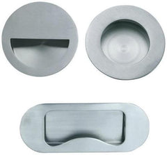 Flush Pull, Door Handle In Satin Stainless Steel For Sliding Doors - EUROAER UK