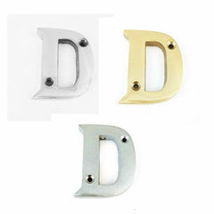 House Door Flat Number Alphabet Letters Names Solid in Variations 2" 50mm