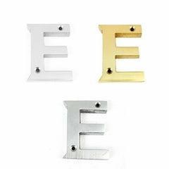 House Door Flat Number Alphabet Letters Names Solid in Variations 2" 50mm
