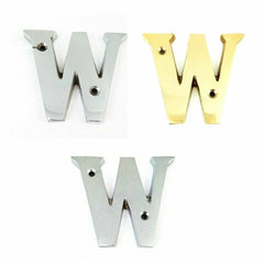 House Door Flat Number Alphabet Letters Names Solid in Variations 2" 50mm