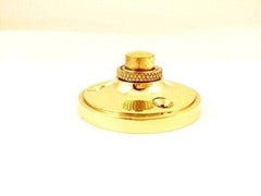 Victorian round shape door bell push press button 52mm in polished brass
