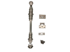 Surface Sliding Bolt-12"|12 inch|Door Bolt|Bolt with Decorative knobs|Oval knob Sliding Bolts|Satin Nickel