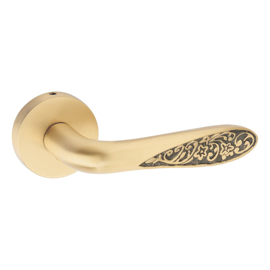 Alura on Rose Luxury Interior Door Handle Set