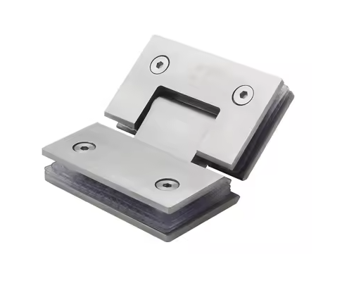 Glass to Glass 135 Degree Hinge – Square Corner