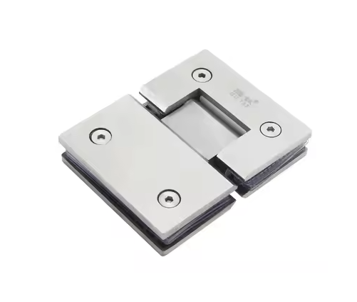 Glass to Glass 180 Degree Hinge – Square Corner