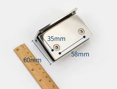 Wall to Glass Fixed clamp – Square corner
