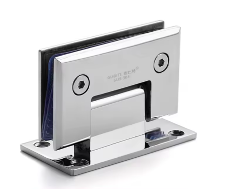 Glass to Glass 90 Degree Hinge – Bevelled Corner