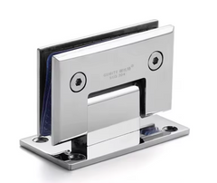 Glass to Glass 90 Degree Hinge – Bevelled Corner