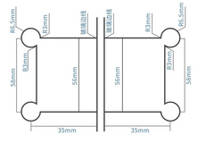 Glass to Glass 180 Degree Hinge – Bevelled Corner