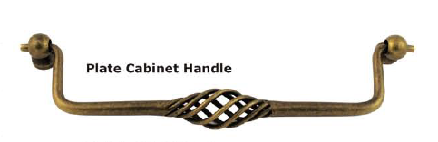 STEEL HANDLE 192MM ANTIQUE PEWTER