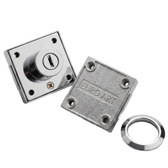 CABLK102 Rim Cylinder Cabinet & Drawer Lock 45x40mm - High Security 2 Pin