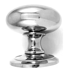 Omega Centre Door Knob by Euro Art, 100mm x 90mm, available in Polished Chrome and Satin Nickel. A high-quality, functional design that enhances doors with elegance and durability, perfect for various door styles