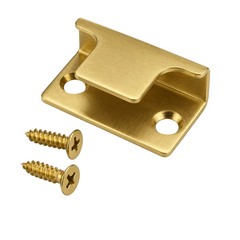 Satin Brass U Shaped Keep (13MM & 20MM Board)