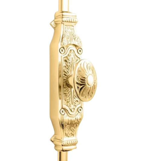 Floral Espagnolette/Crémone Lock Bolt for up to 9' tall Doors/Windows