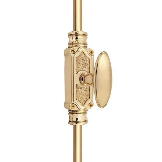 Oval Knob Stephaney Espagnolette Lock Bolt for up to 9 Feet High Doors & Windows