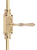 Lever Handle Door Brass Espagnolette Bolt - Upto 9 feet Doors