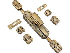 Valentino ART DECO Antique Brass Espagnolette/Crémone Lock Bolt for up to 8.5 Feet High Doors & Windows