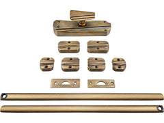 Valentino ART DECO Antique Brass Espagnolette/Crémone Lock Bolt for up to 8.5 Feet High Doors & Windows