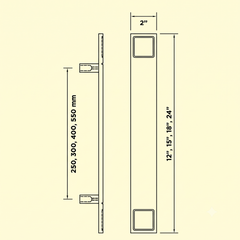 Exquisite Luxury Interior Door Pull Handle (Multiple Sizes)