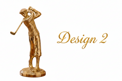 Fairway Golf Statue Luxury Interior Table Decor