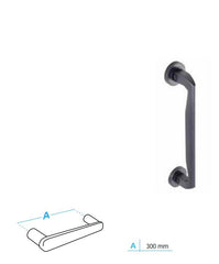 Turkish Falcon pull door handle, 300mm in length, designed for modern commercial and residential doors, combining style and functionality