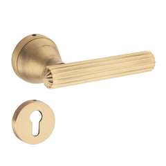Gravure on Rose Luxury Interior Door Handle Set
