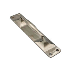 Pull Handle on Plate in Brass & Nickel Finish - 300 x 63 mm