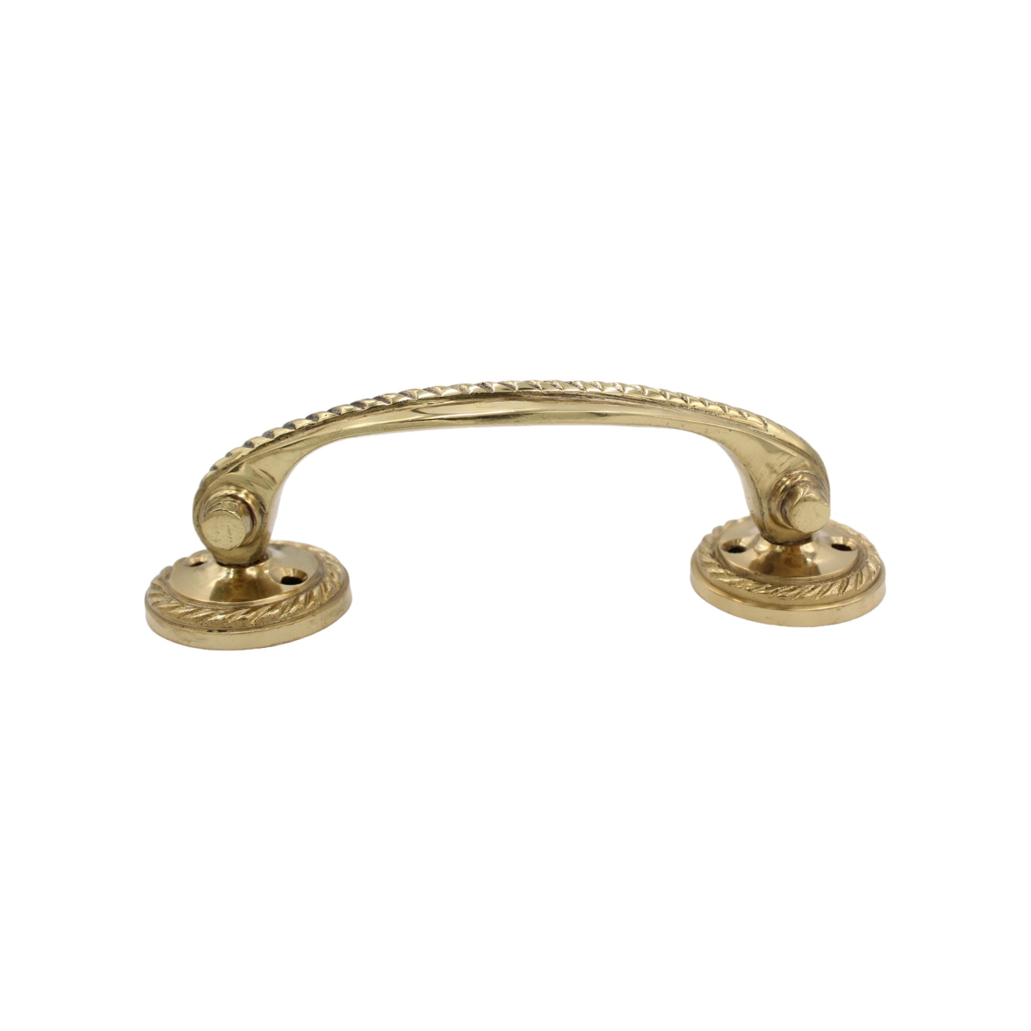 stylish georgian pull handles, ideal for adding elegance to home doors. Available in polished brass finish.